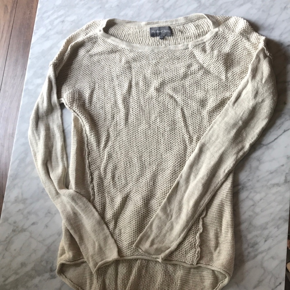 Michael Stars gauzy cream sweater